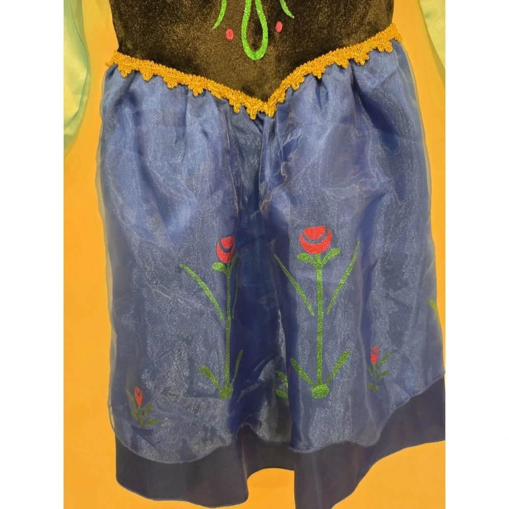 Anna Frozen Costume Menasurements In Photos Halloween Kids Dress Up Disney